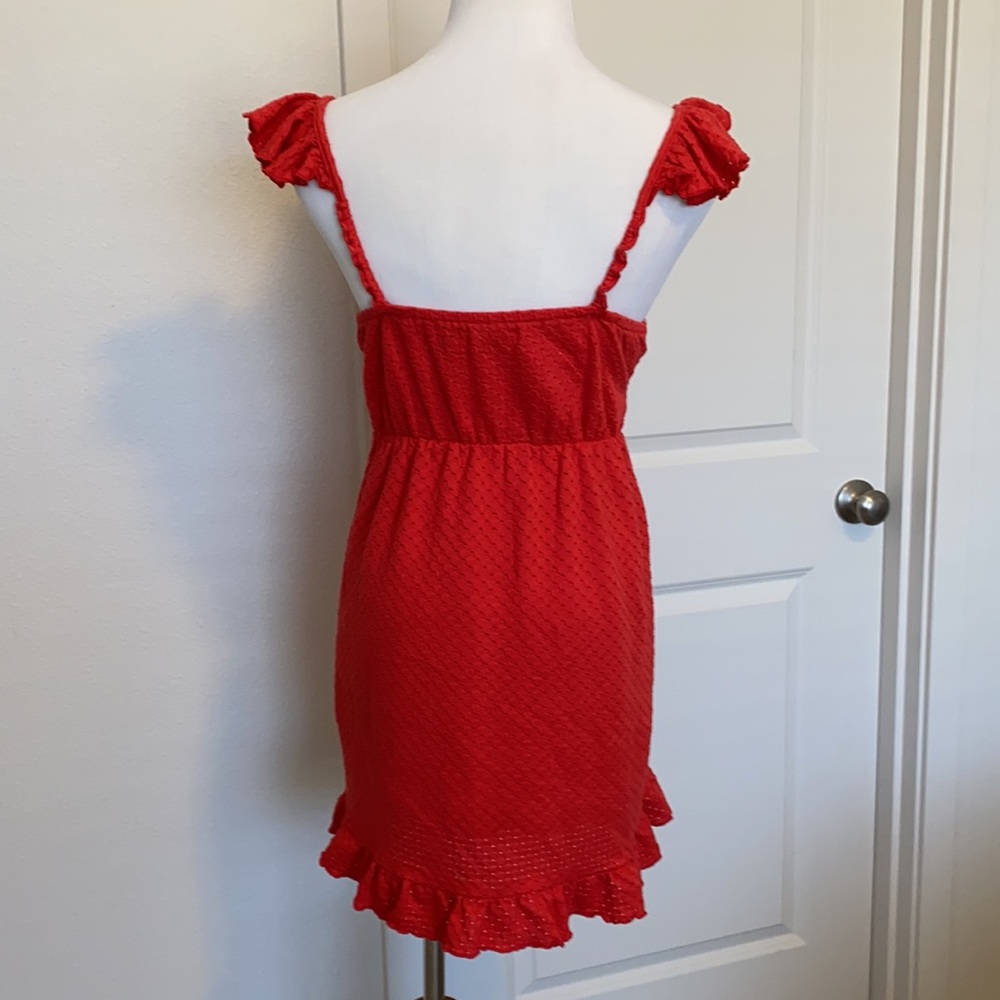 MINKPINK LAUREL MINI DRESS RED XS - Picture 8 of 13